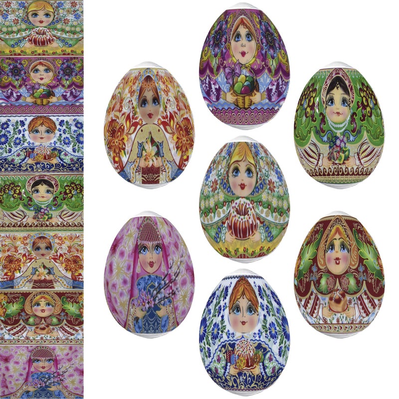 Diximus Thermo Heat Shrink Sleeve Decoration Easter Egg Wraps Pysanka Pysanky Matryoshka - Image 2