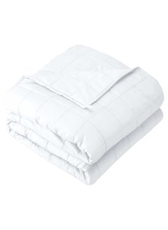 Fabienne Weighted Blanket 15lbs Single Size Adult Heavy Blanket 60"x80" Anxiety Relief Autism Therapy Insomnia Stress Relief Blanket White 6.8Kg 150x200cm  - Image 1