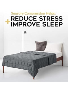 Fabienne Weighted Blanket 15lbs Single Size Adult Heavy Blanket 60"x80" Anxiety Relief Autism Therapy Insomnia Stress Relief Blanket White 6.8Kg 150x200cm  - Image 2