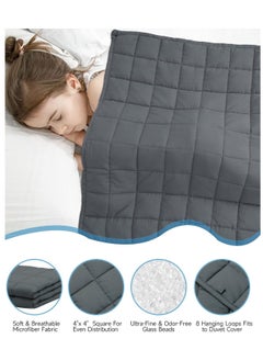 Fabienne Weighted Blanket 15lbs Single Size Adult Heavy Blanket 60"x80" Anxiety Relief Autism Therapy Insomnia Stress Relief Blanket White 6.8Kg 150x200cm  - Image 3