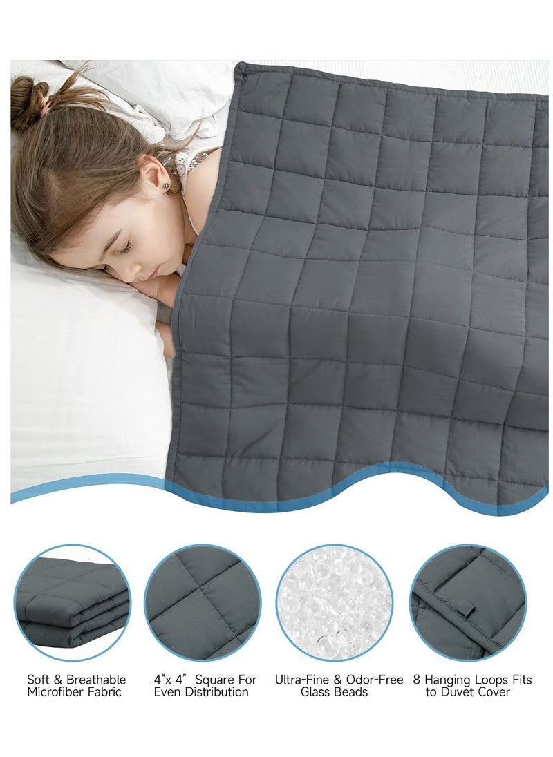 Fabienne Weighted Blanket 15lbs Single Size Adult Heavy Blanket 60"x80" Anxiety Relief Autism Therapy Insomnia Stress Relief Blanket White 6.8Kg 150x200cm  - Image 3