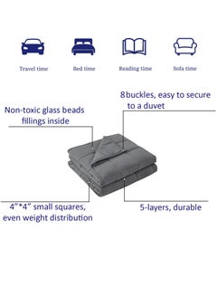 Fabienne Weighted Blanket 15lbs Single Size Adult Heavy Blanket 60"x80" Anxiety Relief Autism Therapy Insomnia Stress Relief Blanket White 6.8Kg 150x200cm  - Image 5