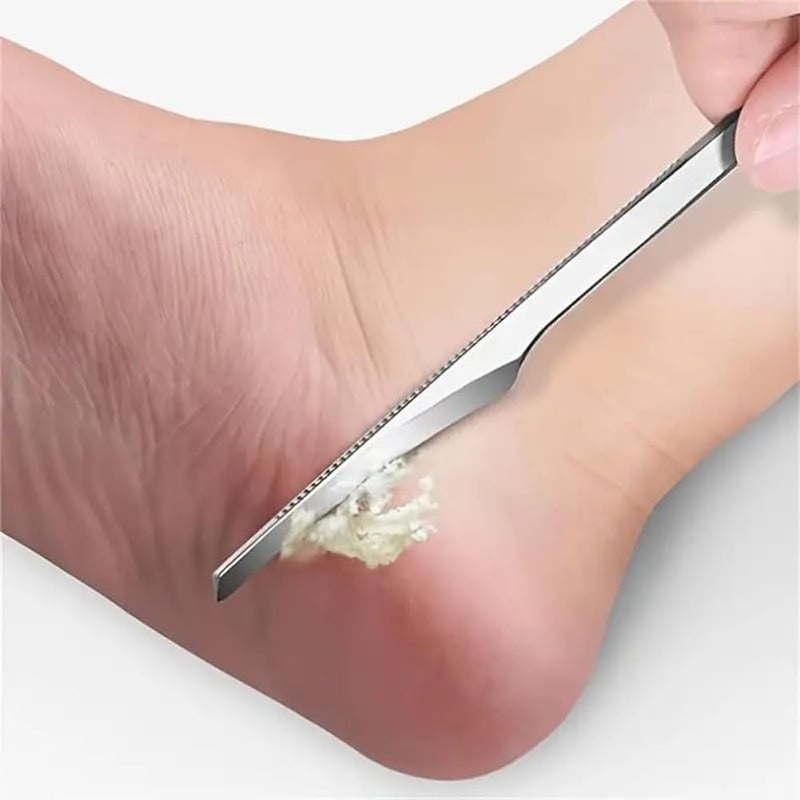 AKOAK 5 Pcs Stainless Steel Scraper Multifunctional Professional Pedicure Tools to Remove Dead Skin Callus Knife Scraping Pedicure Tools - Image 4