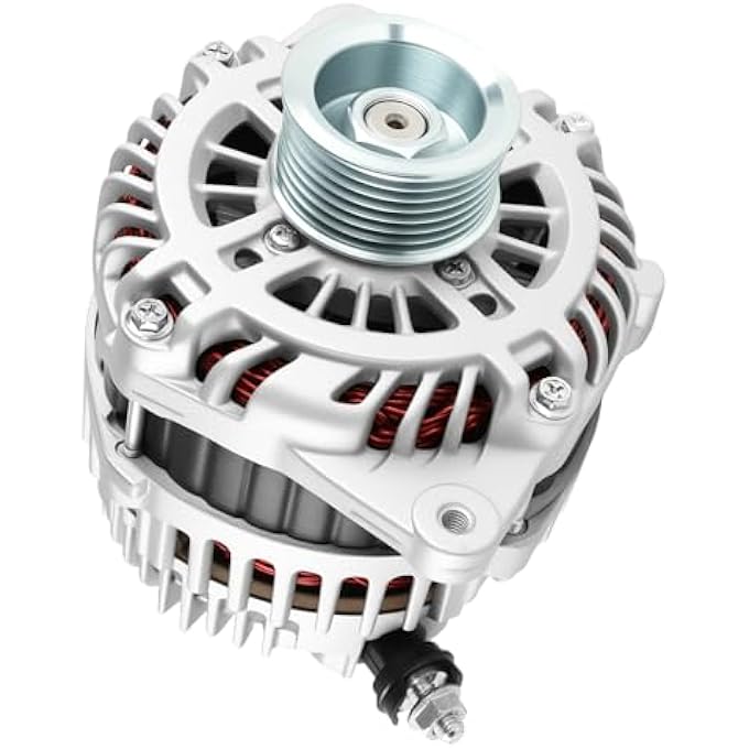 YOMALL Alternator 11341 for 2007 Altima 3.5L, for 2008 Altima 3.5L, for 2009 Altima 3.5L, for 2010 Altima 3.5L, for 2009-2014 Murano 3.5L, for 2009-2010 Maxima 3.5L, for 2011-2017 Quest 3.5L - Image 1