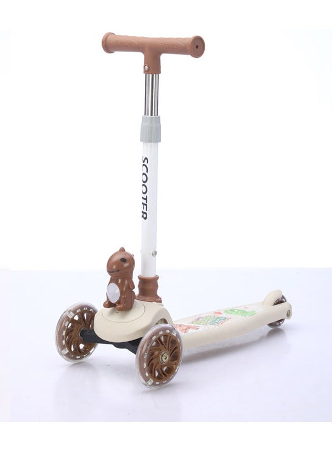Scooter  Kids 3-Wheel Animal Scooter with LED Wheels – Adjustable Height & Safe Ride for Toddlers and Children - Image 1