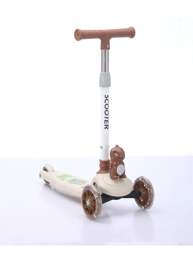 Scooter  Kids 3-Wheel Animal Scooter with LED Wheels – Adjustable Height & Safe Ride for Toddlers and Children - Image 3