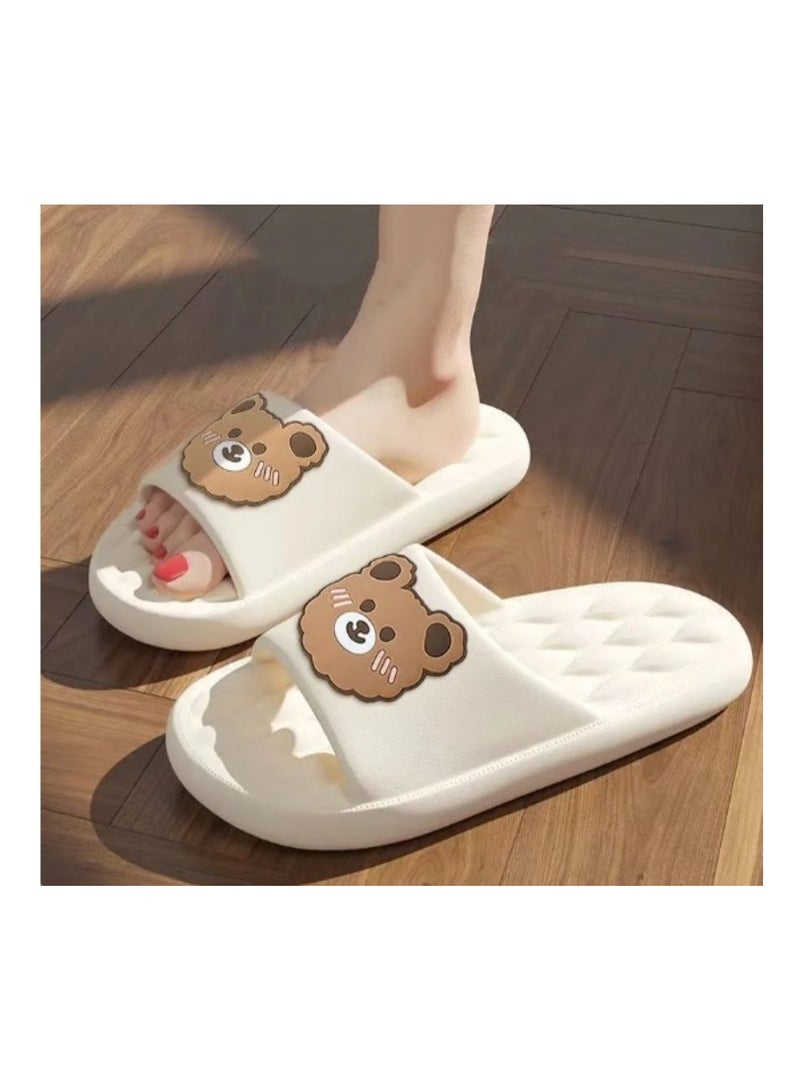 Huitich Cool Slippers Women Summer Home Bathroom Bath Silent Non-slip Cute Slippers 36-37 - Image 1