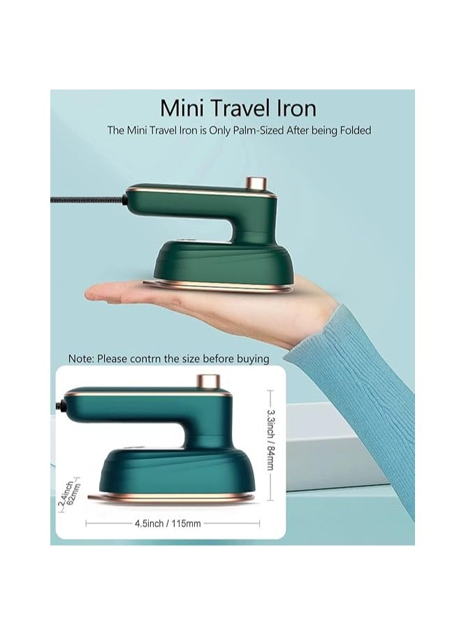 Mini Ironing Machine Handheld Can Be Rotated 180 Degrees, Travel Iron for Clothes, Professional Household Fast Heating Wired Small Electric Iron, Portable Heat Press Clothing Iron Machine - Image 2