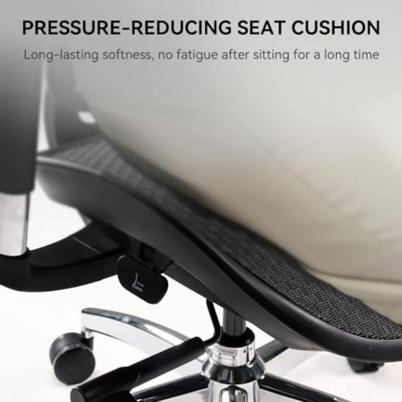 S100 Gaming Chair Ergonomic Office Chair 6D Dynamic Lumbar Support Adjustable Seat Depth Ultra Soft 3D Armrests Adjustable Backrest Home Office Chair Dark Black - Image 5