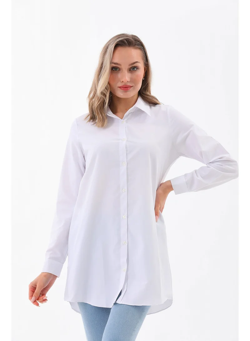 مارفيلا باي رشا Classic Long White Shirt