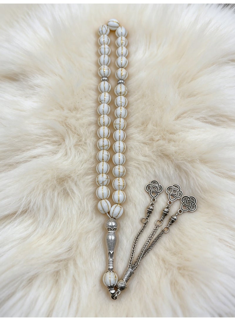 عام 33 سبحة صلاة من الحجر الصناعي/ta S مغلقة/10 مم - Image 4