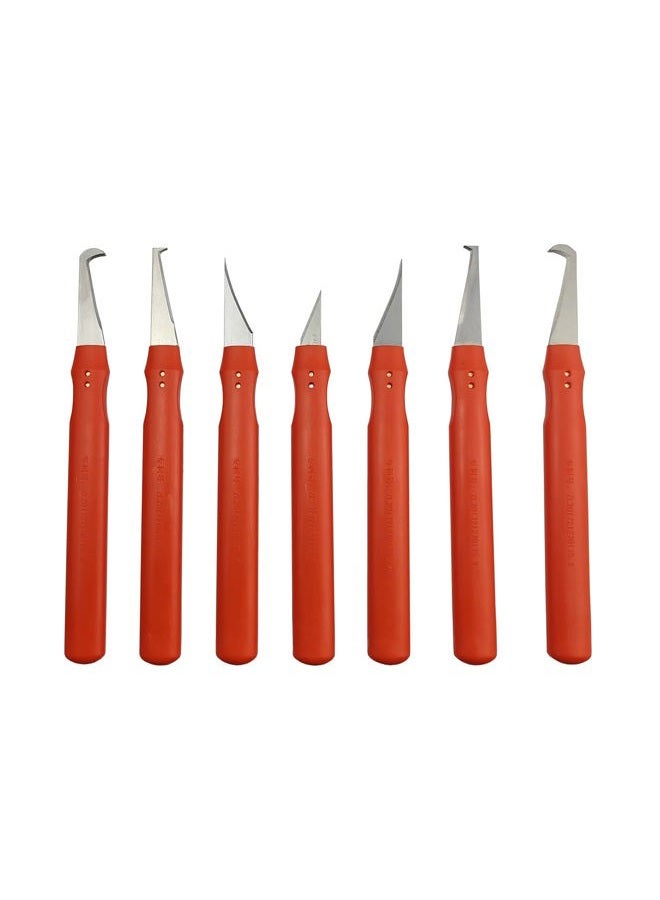 eliphs 7pcs Plastic deburring Burr Knife Tool Flash Trimmer Plastic Parts Burr Scraper Flying Edge Burr Knife - Image 1