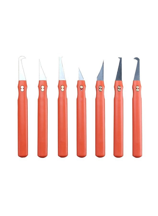 eliphs 7pcs Plastic deburring Burr Knife Tool Flash Trimmer Plastic Parts Burr Scraper Flying Edge Burr Knife - Image 2