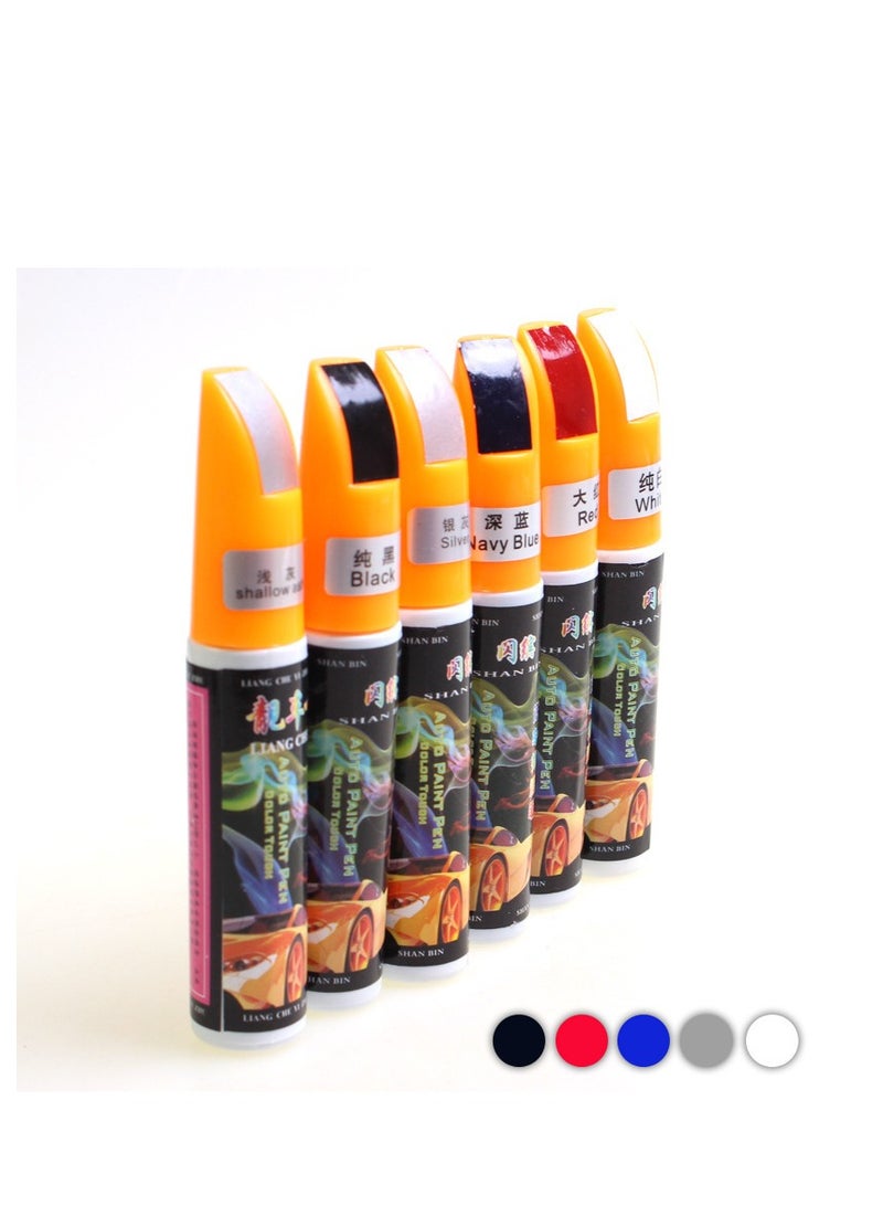 White 3Pcs Fill Paint Pen Car Scratch Repair Black Touch Up Paint Special-purpose Paint Touch-up Pen Multi-color Optional for Various Cars (white) Can be matched by yourself - Image 2