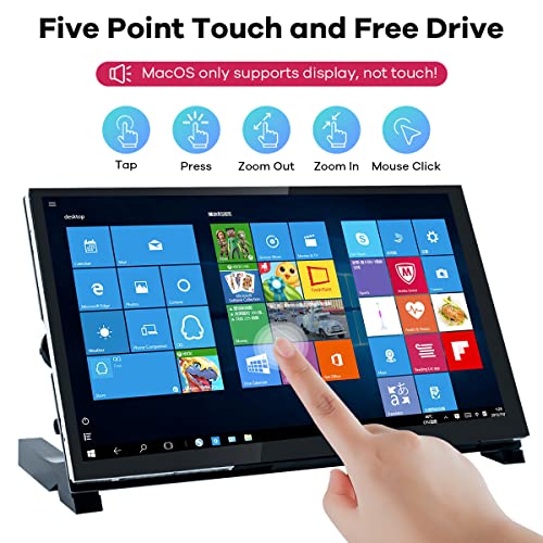 Hosyond 7 Inch IPS LCD Touch Screen Raspberry Pi Monitor Display 1024×600 Capacitive Screen HDMI Monitor Compatible with Raspberry Pi 5/4B/3B+, BB Black, Windows 10 8 7 - Image 2