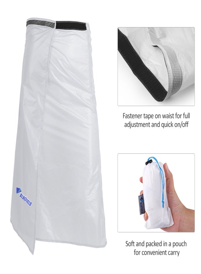 Bluefield Ultra Light Thin Rain Skirt Waterproof Kilt Rain Pants Packable Windbreak Kilt Skirt - Image 4