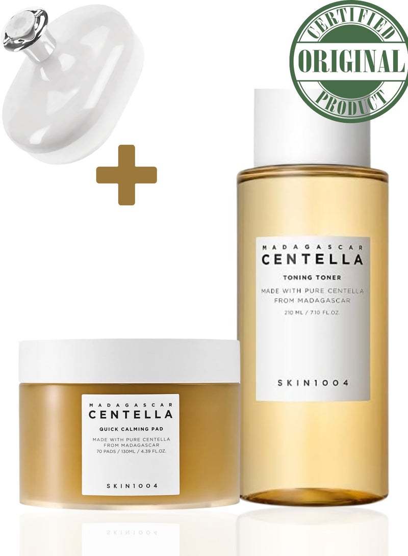 SKIN1004 Madagascar Centella Duo: Calming Toner And Quick Soothing Pads 340ml - Image 2