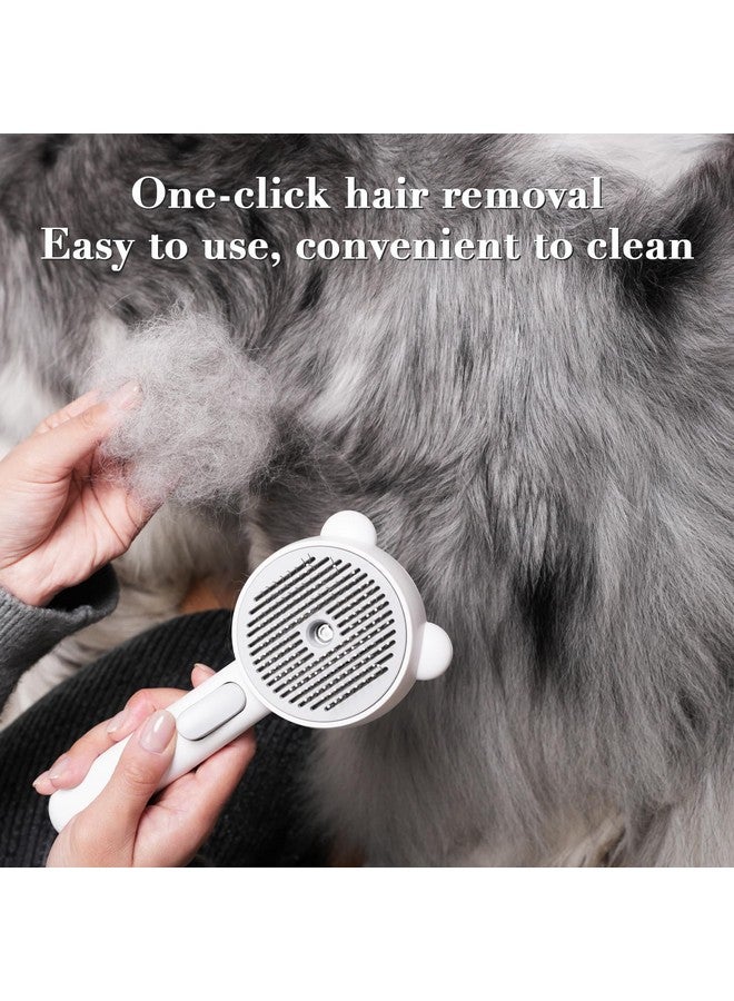 Generic Self-Cleaning Pet Grooming Brush with Steam & LED Lights - 3-in-1 Anti-Static Deshedding Tool for Dogs & Cats, Gentle Mist Spray & Hair Removal  - Image 5