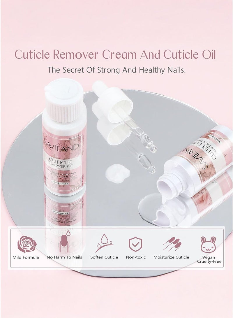 Saviland Cuticle Remover Kit, Professional Nail Care System for Soft and Smooth Cuticles - Image 3