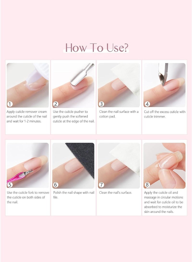 Saviland Cuticle Remover Kit, Professional Nail Care System for Soft and Smooth Cuticles - Image 2