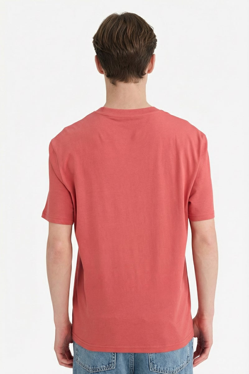 DeFacto Pink Man Cotton Basic T-Shirt Casual - Image 4