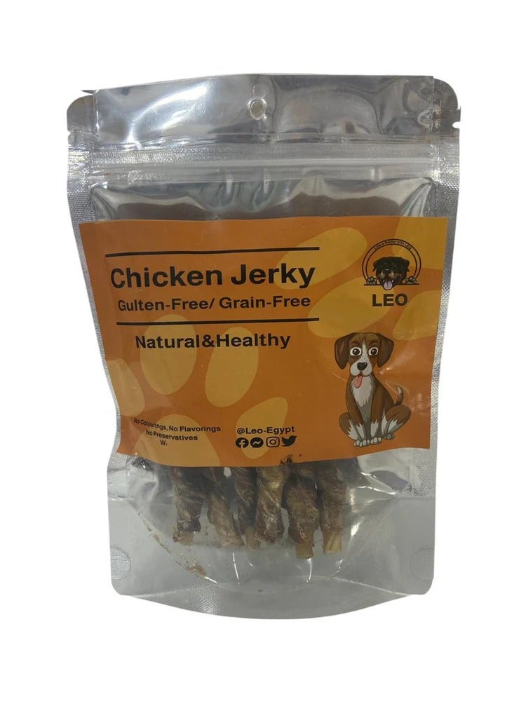 ليو مكافآت الكلاب من لحم الدجاج المجفف، خالية من الغلوتين والحبوب | وجبات خفيفة طبيعية غنية بالبروتين للكلاب | صحية ولذيذة ومنخفضة الحساسية