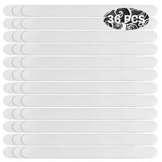 REMMUSSS Pack of 36 Non-Slip Stickers, Safety Strips, Non-Slip Bath Stickers, Self-Adhesive Non-Slip Stickers, for Bathrooms, Bathtubs, Showers, Stairs, Colourless, 20 x 2 cm