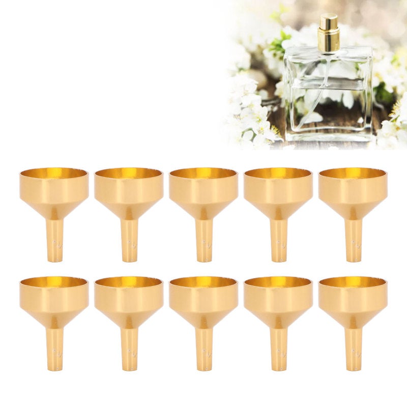 Mini Funnel Aluminum Alloy Silver - Reusable Metal Liquid Transfer Funnel with 1 Pipette for Essential Oil Perfume Cosmetics Capsule Filling - Image 2