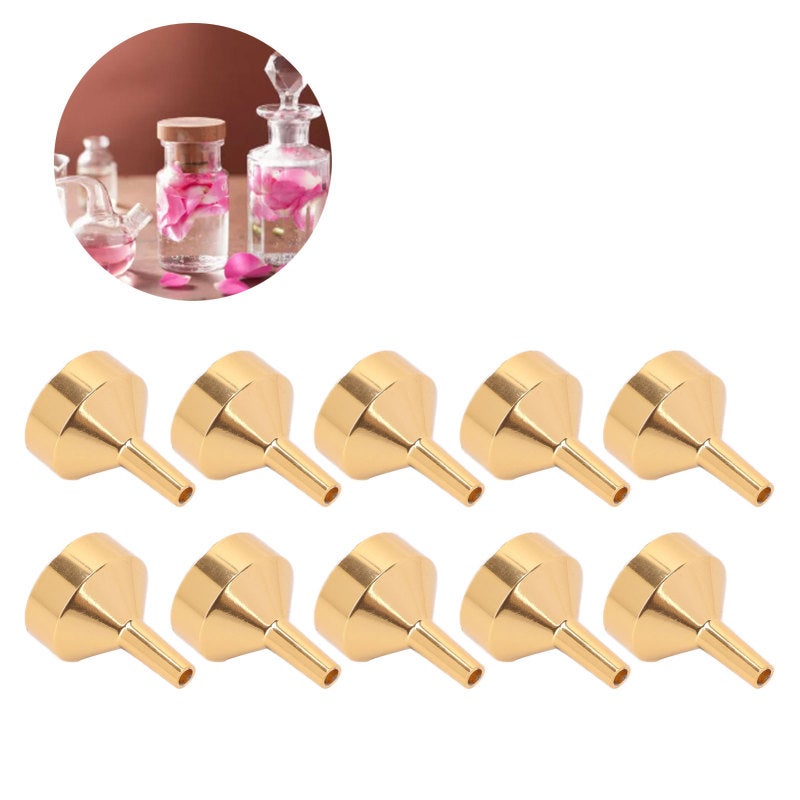 Mini Funnel Aluminum Alloy Silver - Reusable Metal Liquid Transfer Funnel with 1 Pipette for Essential Oil Perfume Cosmetics Capsule Filling - Image 4