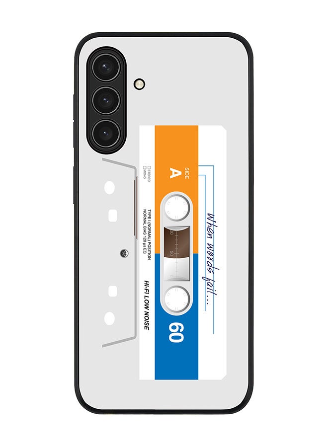 For Samsung Galaxy A17 / A17 4G Case,Slim fit Camera Protection, Shockproof Thin Phone cover  - When Words Fail (White Tape)