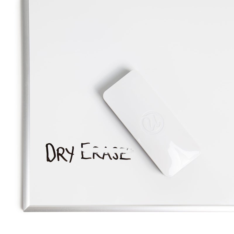 U Brands Magnetic Dry Erase Board Felt Eraser, 2"x5"x1", White, Lightweight Modern Design - Image 5