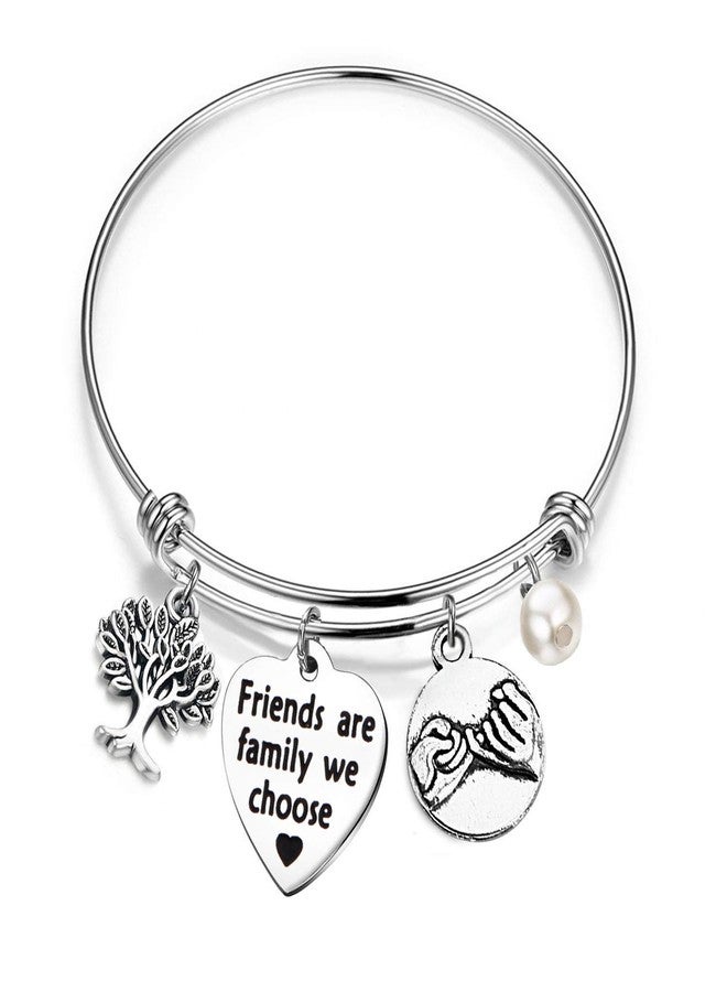 bobauna Friends Are Family We Choose Bracelet Gift For Best Friends Sister (friend family bracelet) - Image 1