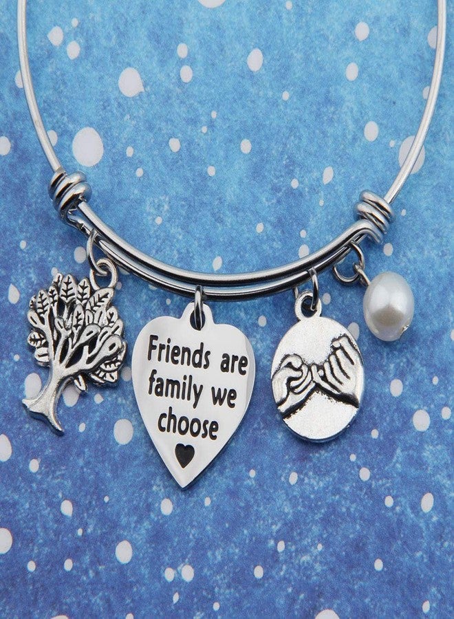 bobauna Friends Are Family We Choose Bracelet Gift For Best Friends Sister (friend family bracelet) - Image 3