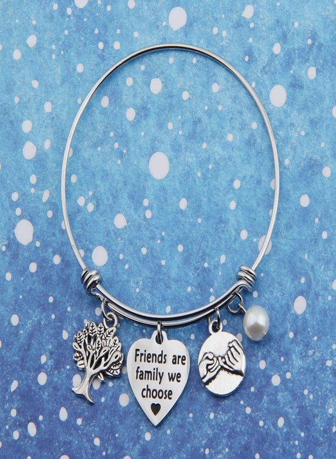 bobauna Friends Are Family We Choose Bracelet Gift For Best Friends Sister (friend family bracelet) - Image 2