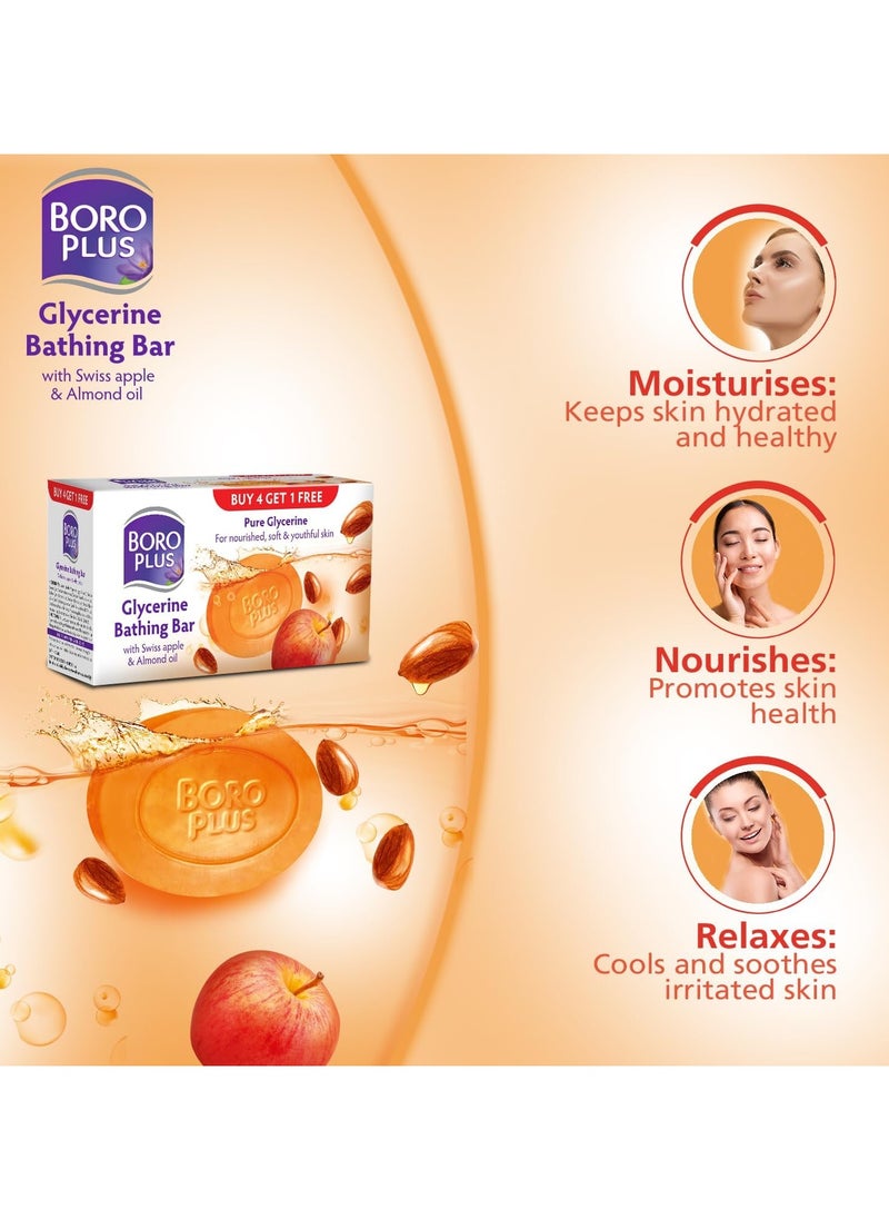 Boro Plus - Glycerine Bathing Bar With Swiss Apple & Almond - Image 1