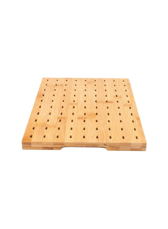 Restaurantware حامل أسياخ الطعام من الخيزران المستطيل 14" × 10" : مثالي لحفلات الكوكتيل وفعاليات تقديم الطعام - حامل أسياخ قابل للتحلل - 90 فتحة - 1-CT - Image 4