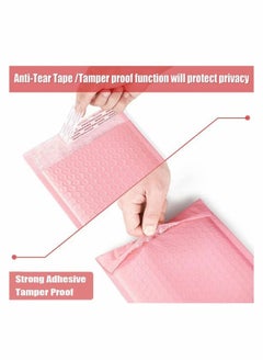 Generic 50pcs Self-Seal Bubble Out Bags Anti Static Bubble Bags Cushioning Wrap Pouch for Shipping,Storage and Moving (Pink, 20x15cm)  - Image 4
