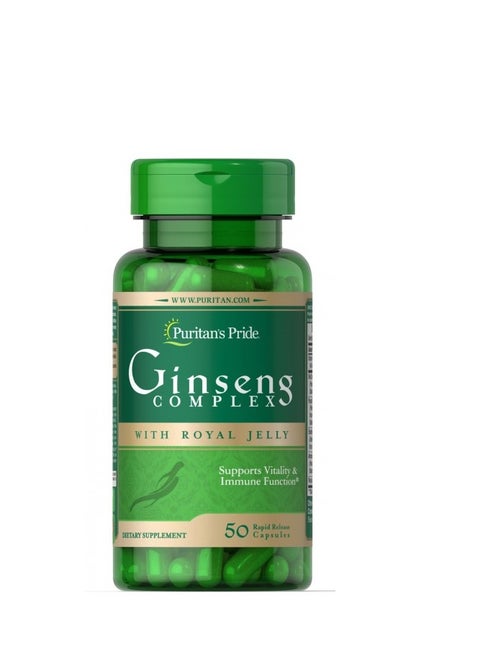 Ginseng with Royal Jelly 1000 mg 50 Capsules