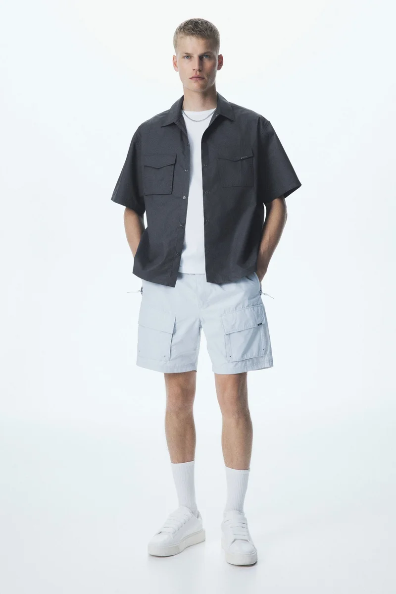 H&M Loose Fit Short-sleeved utility shirt