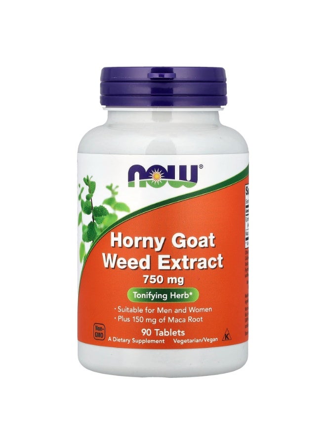 مستخلص عشبة العنزة (Horny Goat Weed) 750 ملغ - 90 قرصاً