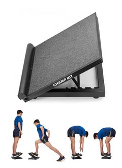 CHAMP KIT Calf Stretcher Slant Board - Adjustable Slant Board for Calf Stretching, Non-Slip Foot Incline Board - Portable Stretch Board Equipment for Ankle, Achilles Tendon, Knee, Posture Exercise  - Image 1