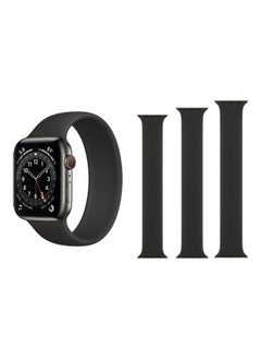 3-Piece Solo Band for Apple Watch Black