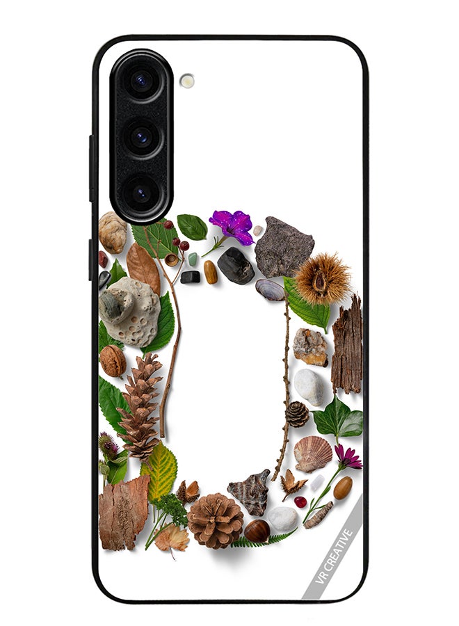 VR CREATIVE Protective Case Cover For Samsung Galaxy S24 Alphabet D Design Multicolour - Image 1