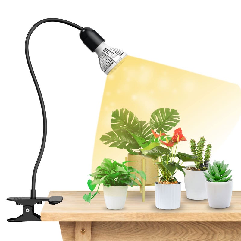 SANSI LED Grow Lights for Indoor Plants, Lifetime Free Bulb Replacement 150W Full Spectrum Gooseneck Clip Plant Light with Optical Lens for High PPFD Growing Power, Grow Lamp,No Timer - Image 1