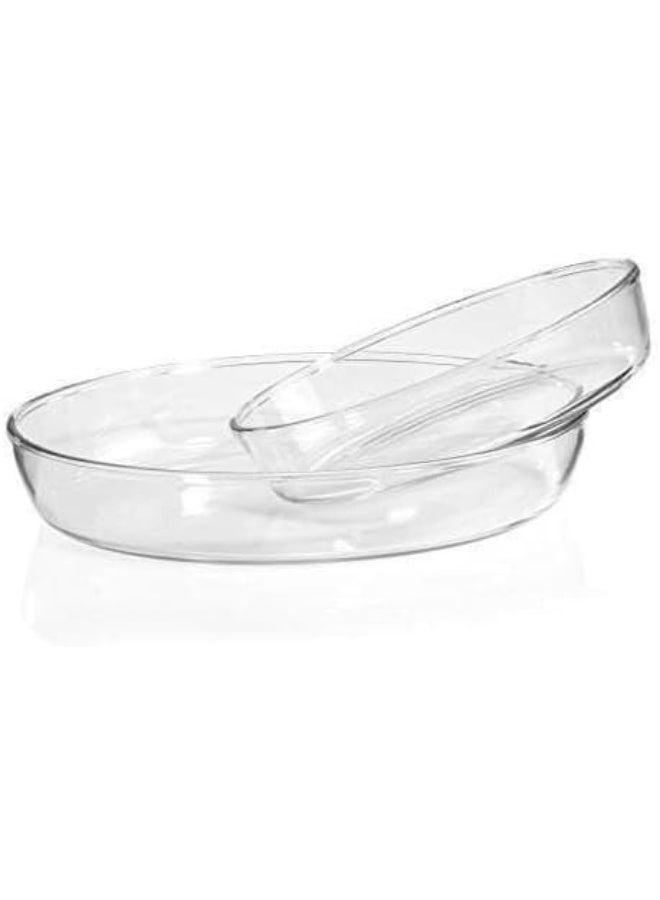 طقم أطباق بايركس زجاج حراري شفاف 3 قطع (1.5 لتر – 2.0 لتر – 3.0 لتر) - Image 5