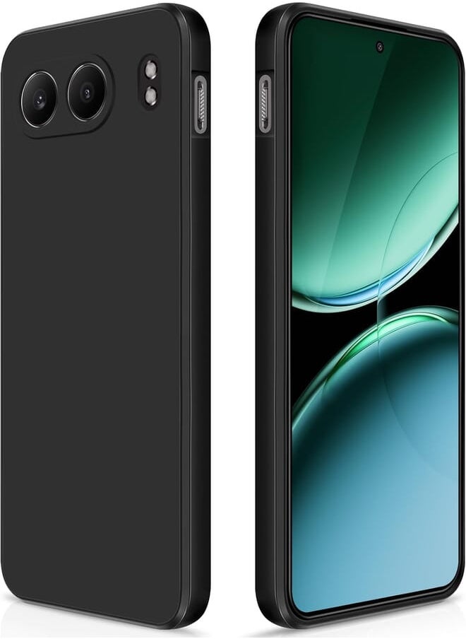 Generic - Case for OnePlus Nord 4 5G Silicone Case, Ultra Slim Protective Case with Inner Fiber Layer and Camera Protection (Black) - Image 1