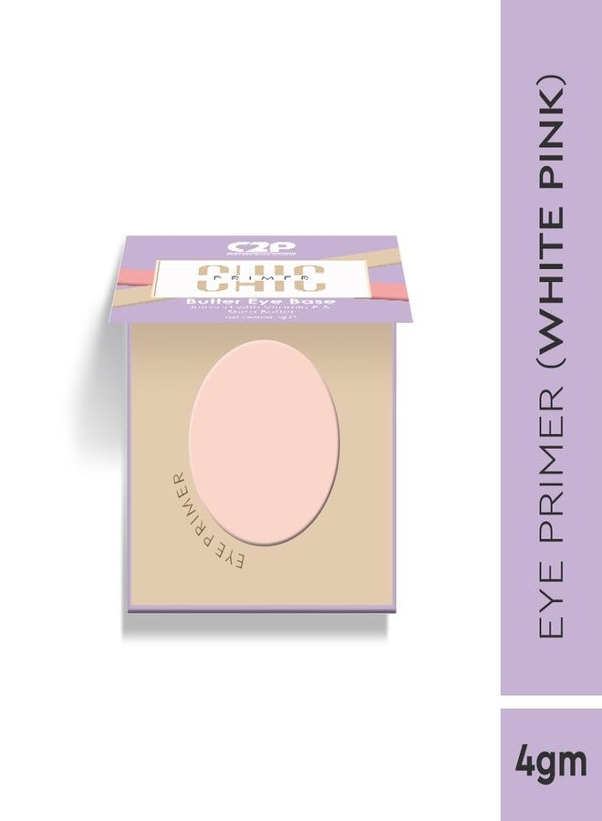 C2P PROFESSIONAL MAKEUP C2P Pro Chic Butter Eye Makeup Base Primer | Fixing Pigment & Glitters | Waterproof, Long-Lasting | Hold Eyeshadow | Infused with Vitamin E & Shea Butter | White- Pink, 4g (Pink) - Image 3