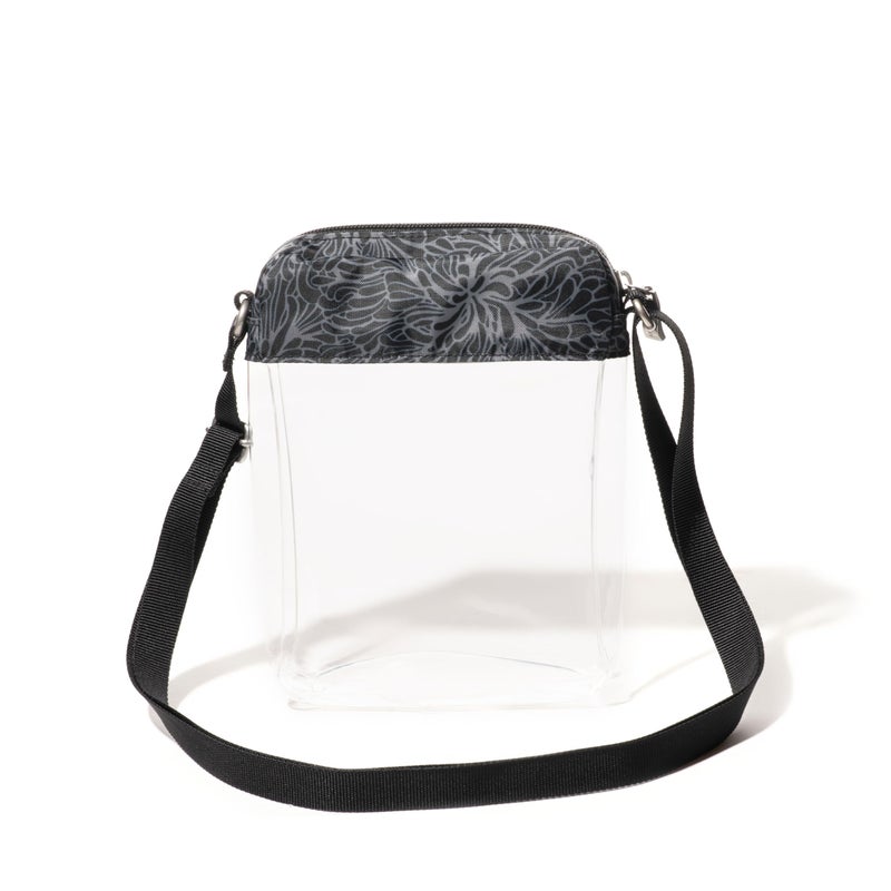Baggallini Womens Clear Bryant Crossbody, Midnight Blossom, One Size US - Image 3