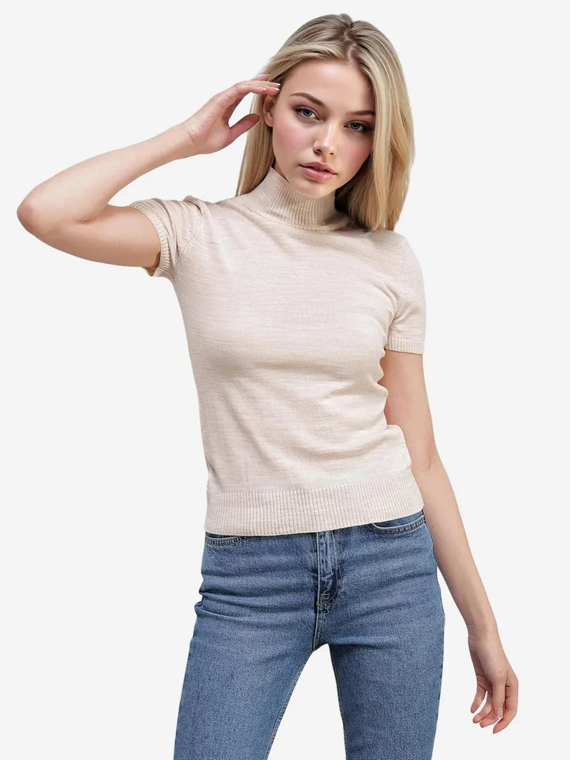 BIG DART BDART Fitted Ribbed Turtleneck Sweater
