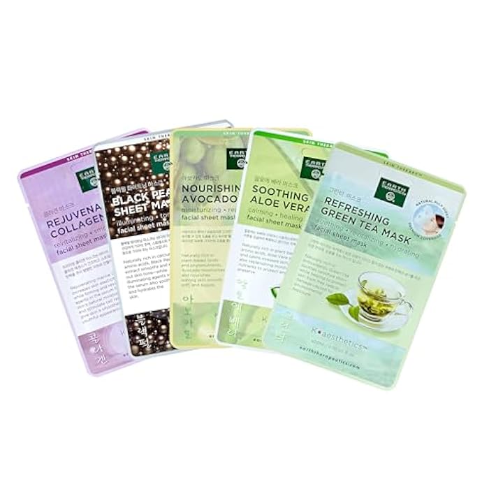 Earth Therapeutics Essential Beauty Masks - 5 Pack - Image 2